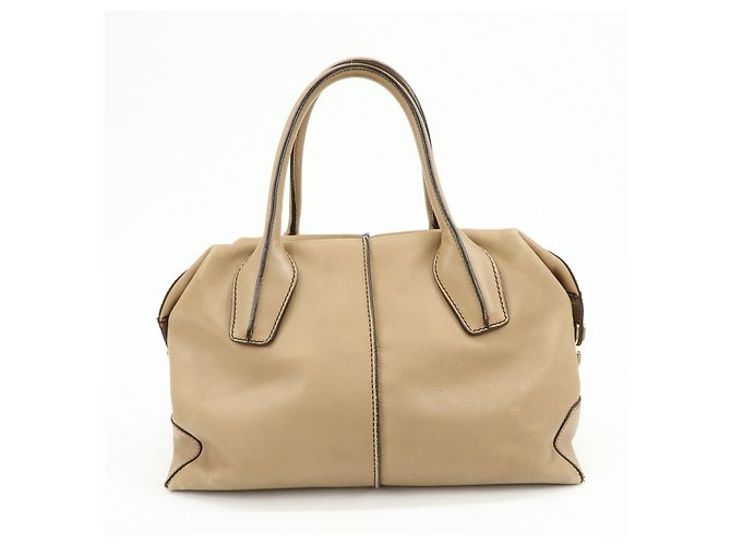 Borsa 2Way D-Cube in pelle Borsa a mano Borsa a tracolla Beige TOD'S - vista 2