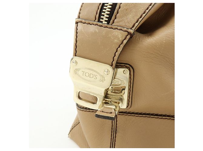 Borsa 2Way D-Cube in pelle Borsa a mano Borsa a tracolla Beige TOD'S - vista 20