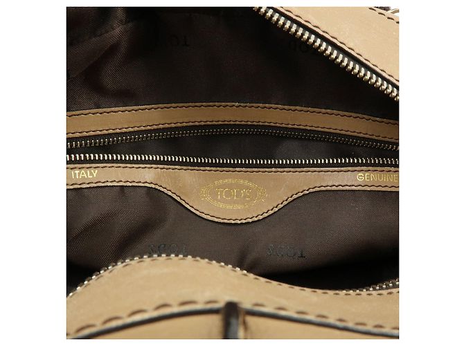 Borsa 2Way D-Cube in pelle Borsa a mano Borsa a tracolla Beige TOD'S - vista 23