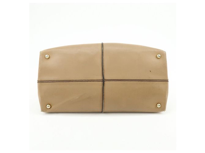 Borsa 2Way D-Cube in pelle Borsa a mano Borsa a tracolla Beige TOD'S - vista 5