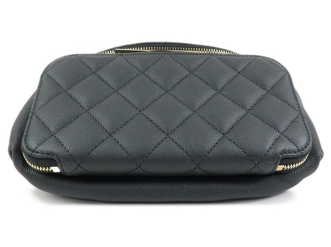 Borsa a Vita CHANEL Matelasse Caviarskin Nera - vista 3