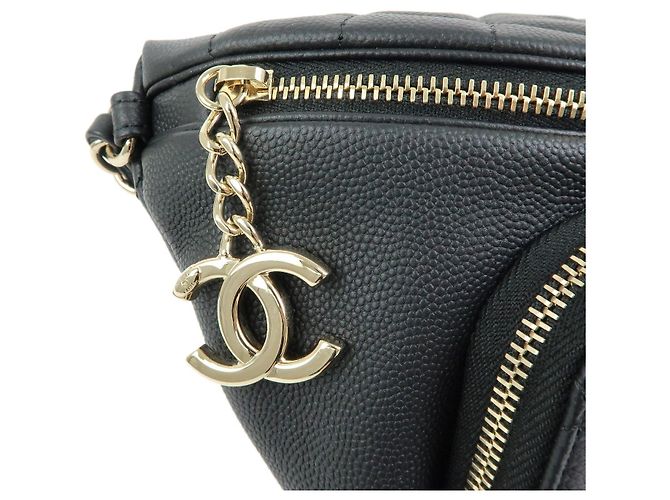 Borsa a Vita CHANEL Matelasse Caviarskin Nera - vista 7