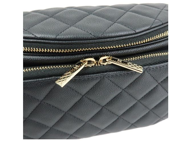Borsa a Vita CHANEL Matelasse Caviarskin Nera - vista 8