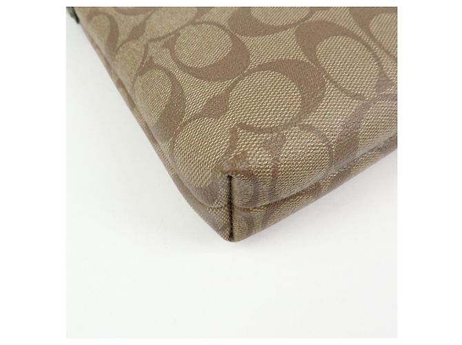 Borsa a tracolla e borsa a spalla COACH Signature PVC Leather Beige Khaki - vista 11