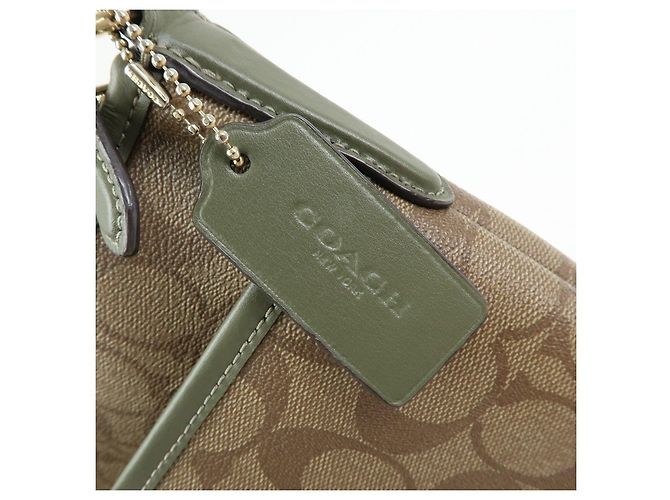Borsa a tracolla e borsa a spalla COACH Signature PVC Leather Beige Khaki - vista 15