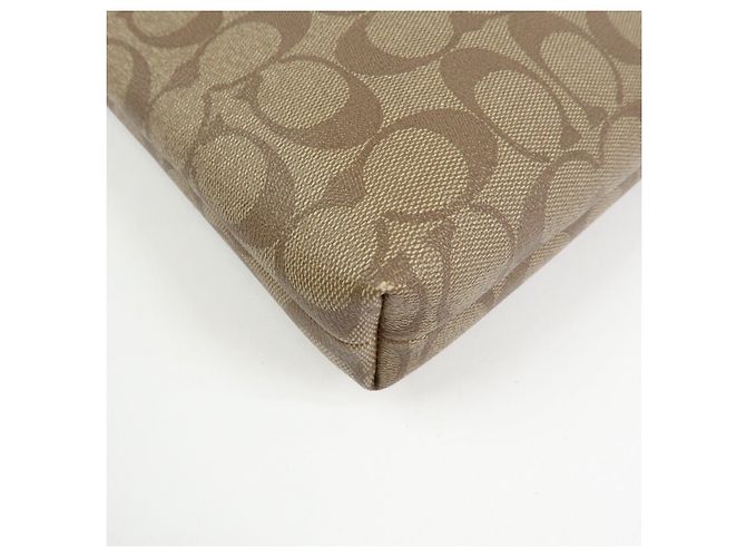 Borsa a tracolla e borsa a spalla COACH Signature PVC Leather Beige Khaki - vista 9