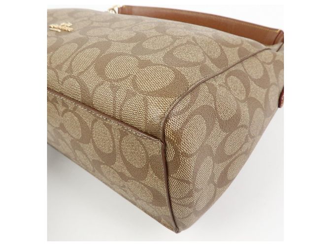 Borsa a tracolla e borsa a mano 2Way COACH Signature PVC Leather Marrone - vista 10