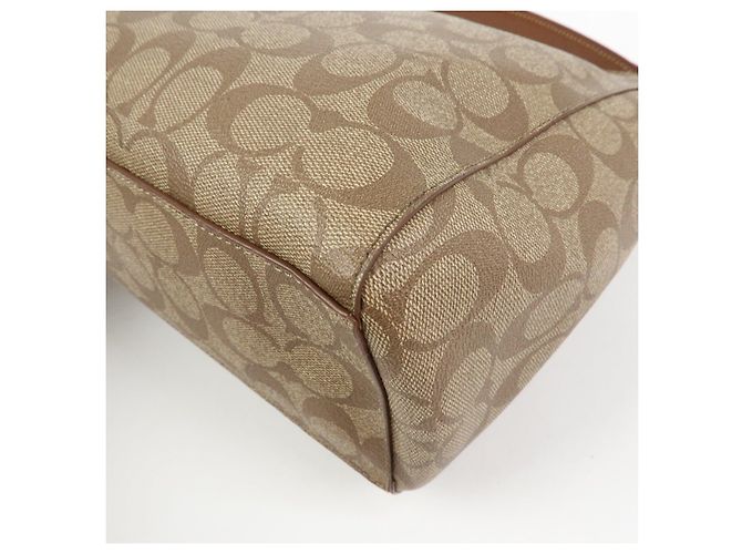 Borsa a tracolla e borsa a mano 2Way COACH Signature PVC Leather Marrone - vista 12