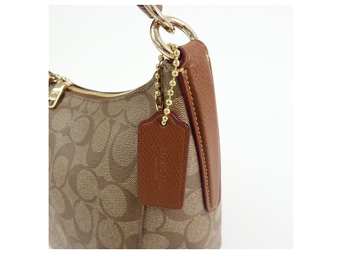 Borsa a tracolla e borsa a mano 2Way COACH Signature PVC Leather Marrone - vista 13