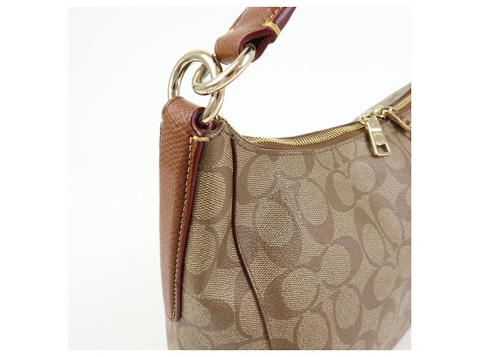 Borsa a tracolla e borsa a mano 2Way COACH Signature PVC Leather Marrone - vista 14