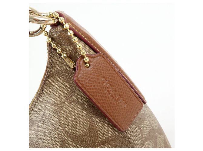 Borsa a tracolla e borsa a mano 2Way COACH Signature PVC Leather Marrone - vista 15