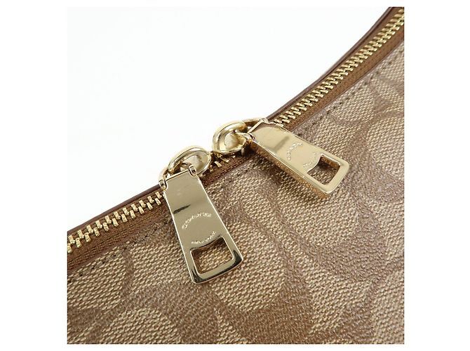 Borsa a tracolla e borsa a mano 2Way COACH Signature PVC Leather Marrone - vista 16