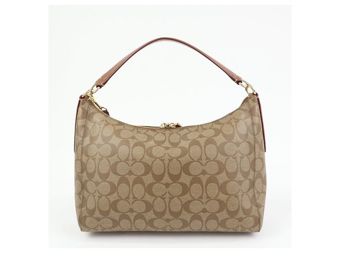 Borsa a tracolla e borsa a mano 2Way COACH Signature PVC Leather Marrone - vista 2