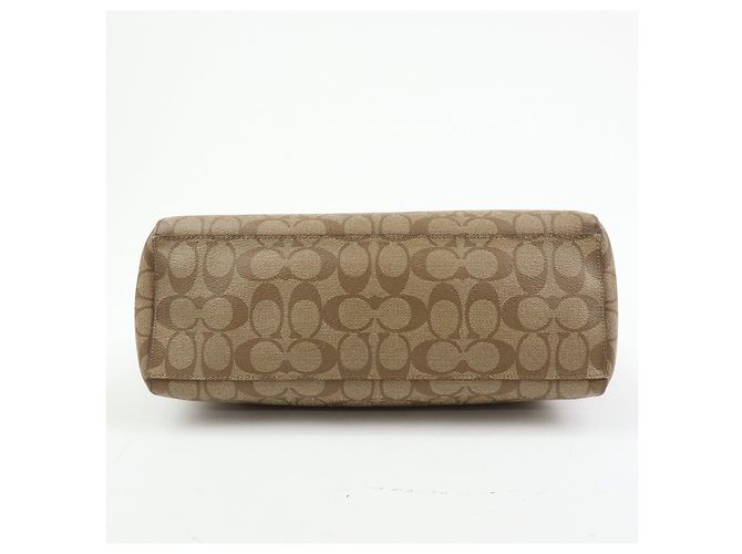 Borsa a tracolla e borsa a mano 2Way COACH Signature PVC Leather Marrone - vista 5