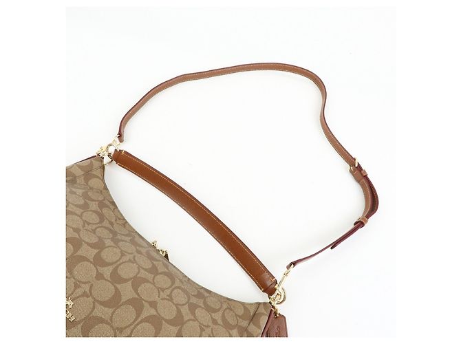 Borsa a tracolla e borsa a mano 2Way COACH Signature PVC Leather Marrone - vista 6
