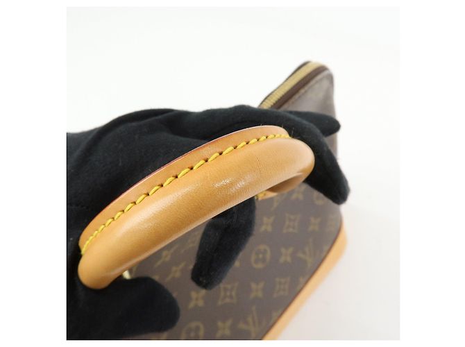 Borsa a mano Louis Vuitton Monogram Alma Canvas Leather Brown M51130 - vista 10