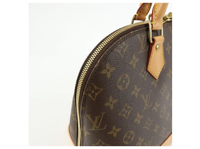 Borsa a mano Louis Vuitton Monogram Alma Canvas Leather Brown M51130 - vista 16