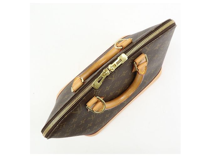 Borsa a mano Louis Vuitton Monogram Alma Canvas Leather Brown M51130 - vista 17