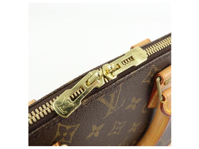 Borsa a mano Louis Vuitton Monogram Alma Canvas Leather Brown M51130 - vista 18