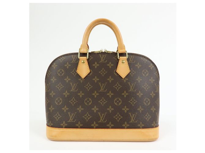 Borsa a mano Louis Vuitton Monogram Alma Canvas Leather Brown M51130 - vista 2