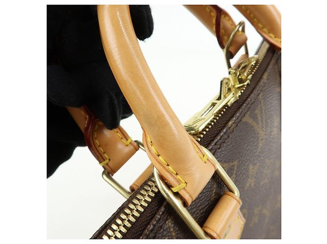 Borsa a mano Louis Vuitton Monogram Alma Canvas Leather Brown M51130 - vista 8
