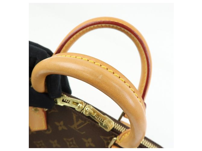 Borsa a mano Louis Vuitton Monogram Alma Canvas Leather Brown M51130 - vista 9