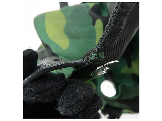 Zaino PRADA in nylon e pelle con logo Triangle Camouflage BZ0032 - vista 13