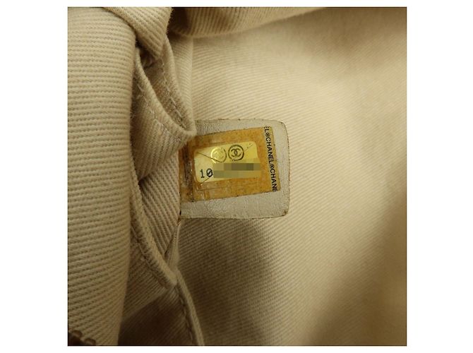 Borsa a tracolla e borsa a mano CHANEL Wild Stich in pelle di vitello Beige Metallic Pink - vista 23