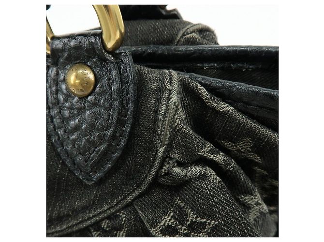 Borsa a mano Louis Vuitton Monogram Denim Neo Cabby MM Noir M95351 - vista 15