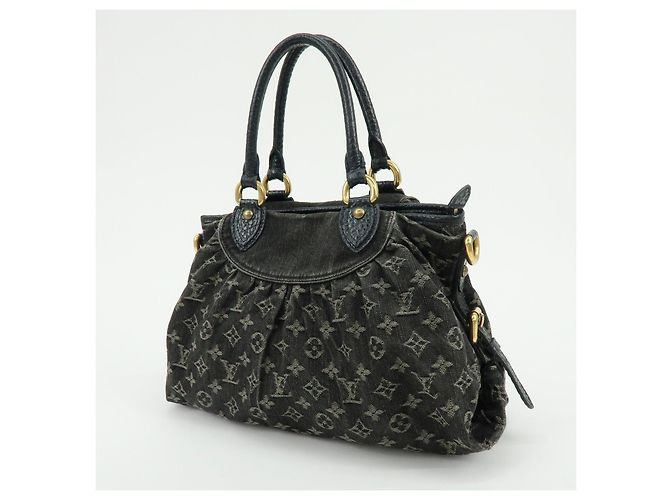 Borsa a mano Louis Vuitton Monogram Denim Neo Cabby MM Noir M95351 - vista 3