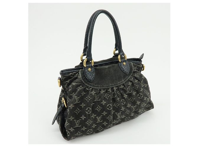 Borsa a mano Louis Vuitton Monogram Denim Neo Cabby MM Noir M95351 - vista 4