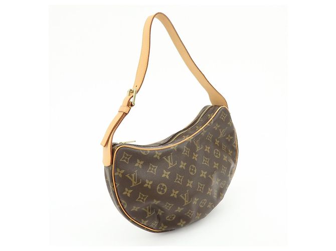 Borsa a tracolla Louis Vuitton Monogram Croissant MM Brown M51512 - vista 4