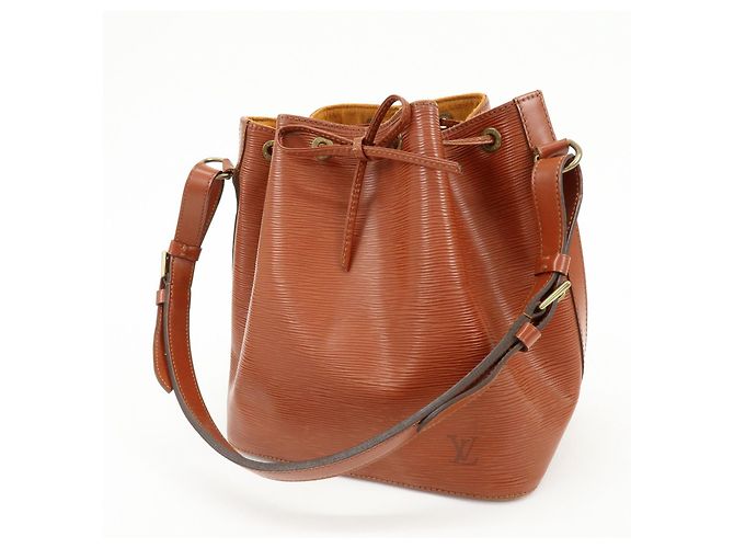 Borsa a tracolla Louis Vuitton Epi Petit Noe Kenya Brown M44103 - vista 3