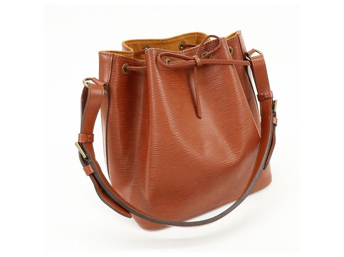 Borsa a tracolla Louis Vuitton Epi Petit Noe Kenya Brown M44103 - vista 4