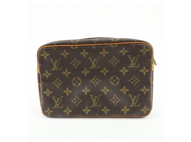 Louis Vuitton Monogram Compiegne 23 Pouch Clutch Bag Brown M51847 - vista 2