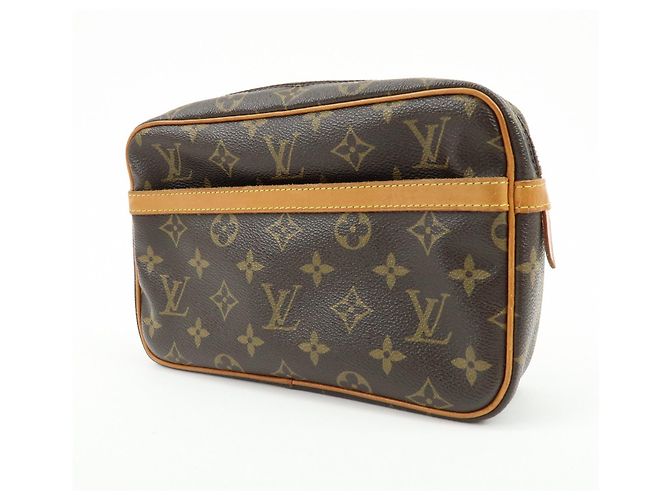 Louis Vuitton Monogram Compiegne 23 Pouch Clutch Bag Brown M51847 - vista 3