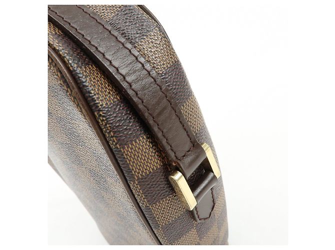 Borsa a Tracolla Louis Vuitton Damier Ipanema PM Damier Ebene N51294 - vista 10