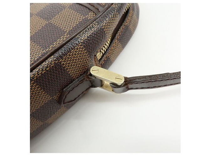 Borsa a Tracolla Louis Vuitton Damier Ipanema PM Damier Ebene N51294 - vista 11