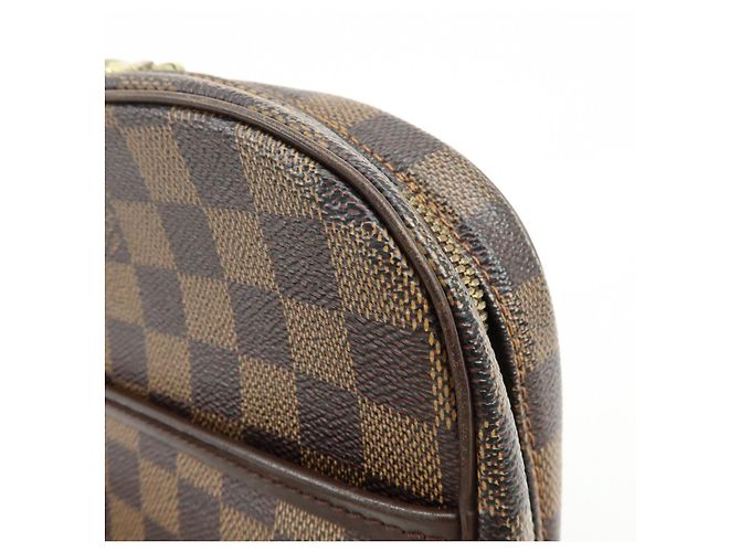 Borsa a Tracolla Louis Vuitton Damier Ipanema PM Damier Ebene N51294 - vista 17