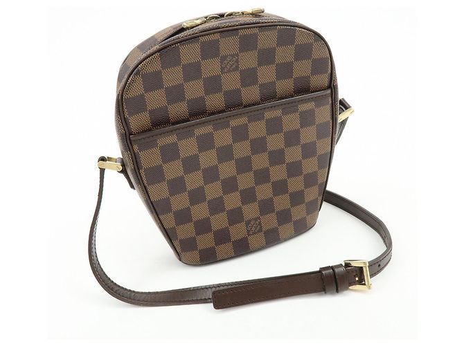 Borsa a Tracolla Louis Vuitton Damier Ipanema PM Damier Ebene N51294 - vista 4