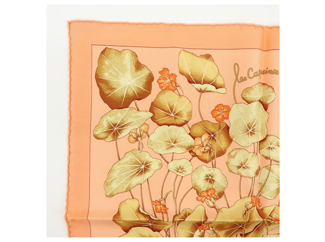 Hermès HERMES Carre 45 Set aus 2 Seidentücher 100% Seide Les Capucines EFFLUVES - Ansicht 14