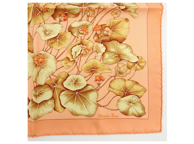 Hermès HERMES Carre 45 Set aus 2 Seidentücher 100% Seide Les Capucines EFFLUVES - Ansicht 17