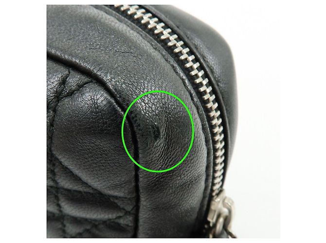 Christian Dior Lady Dior Cannage Accessory Pouch Makeup Bag Black - vista 14