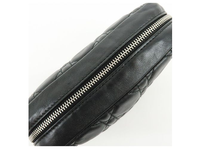 Christian Dior Lady Dior Cannage Accessory Pouch Makeup Bag Black - vista 15