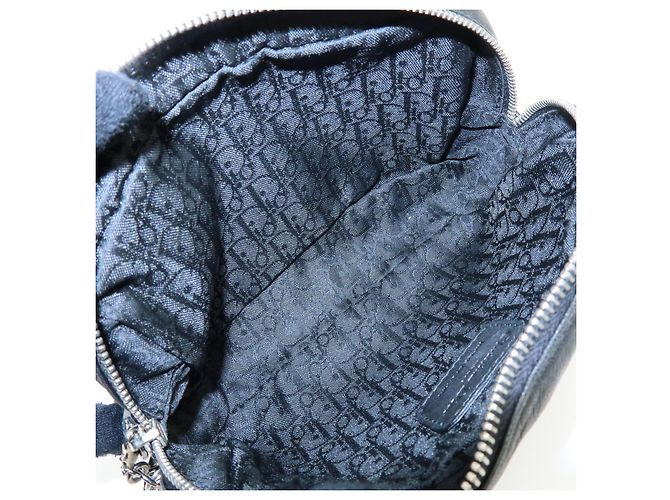 Christian Dior Lady Dior Cannage Accessory Pouch Makeup Bag Black - vista 18