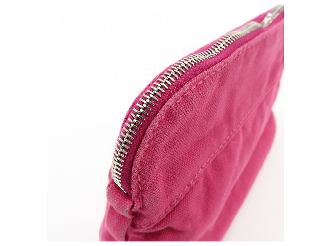 Hermès HERMES Bolide Pouch Mini Mini 16 Canvas Leather Cosmetic Pouch Pink - vista 12