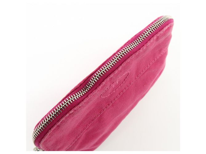 Hermès HERMES Bolide Pouch Mini Mini 16 Canvas Leather Cosmetic Pouch Pink - vista 14