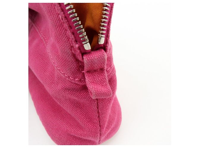 Hermès HERMES Bolide Pouch Mini Mini 16 Canvas Leather Cosmetic Pouch Pink - vista 18
