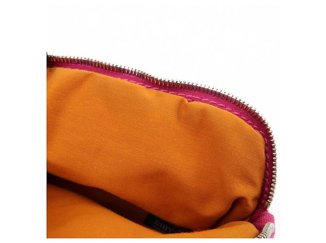 Hermès HERMES Bolide Pouch Mini Mini 16 Canvas Leather Cosmetic Pouch Pink - vista 22