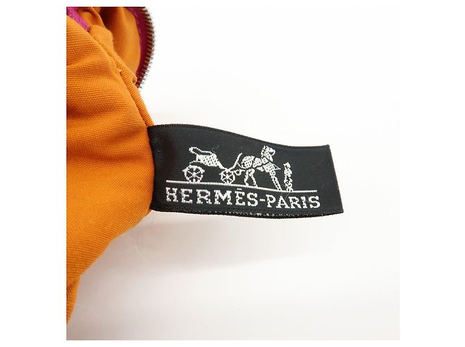 Hermès HERMES Bolide Pouch Mini Mini 16 Canvas Leather Cosmetic Pouch Pink - vista 23